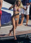 Michelle Hunziker - Bikini Candids on Elba